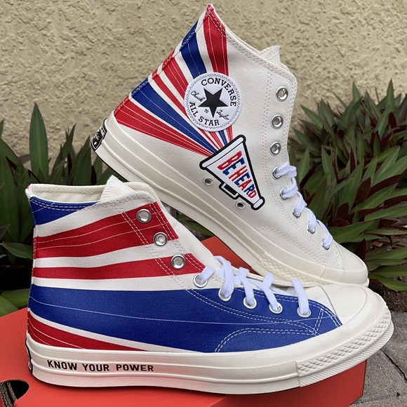 CONVERSE CHUCK 70 HI WMNS 169912C
CHUCK 70 HI
EGRET/RUSH BLUE/UNIVERSITY RED - Picture 7 of 16